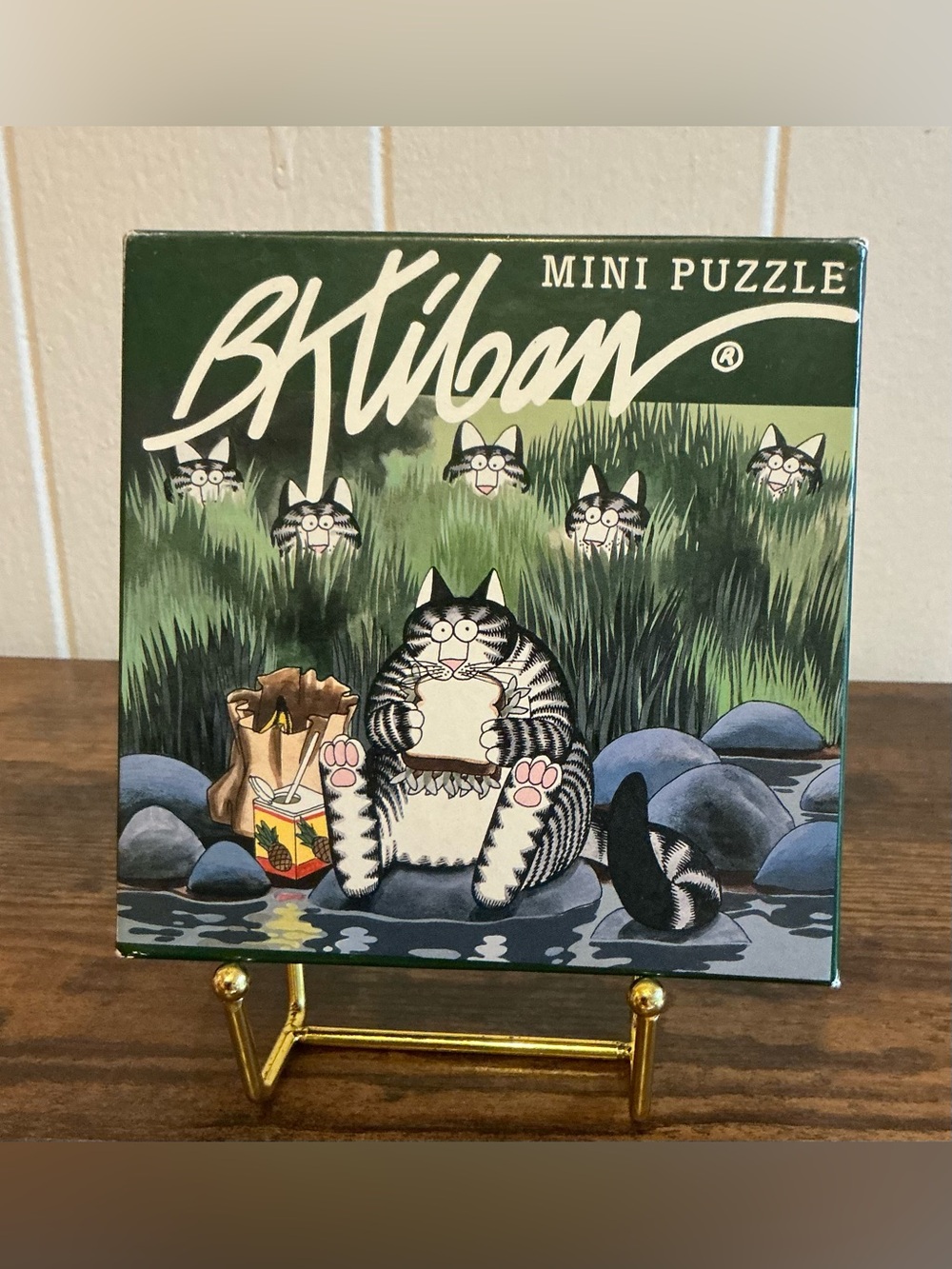 Rare Great American Puzzle Co. HTF Vintage 1997 B. Kliban Mini Cat Jigsaw Puzzle